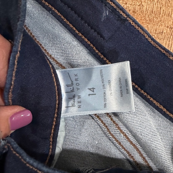 Nicole Miller Deep Indigo Bootcut Jeans Size 14 - Picture 5 of 5